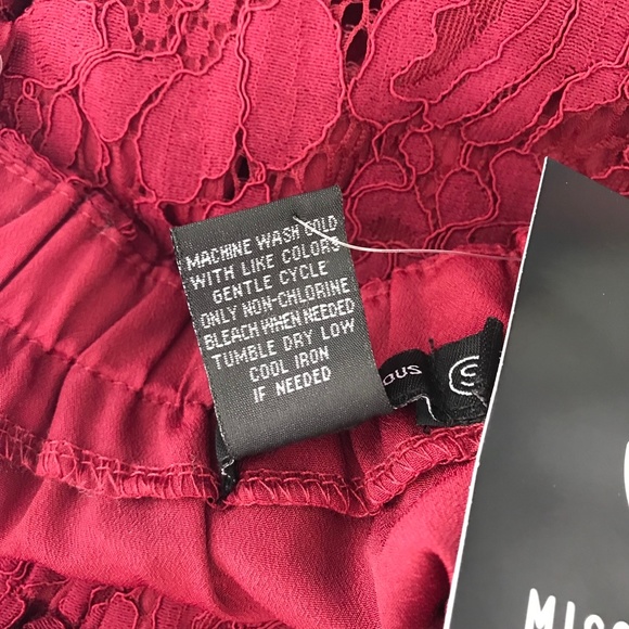 NWT Miss Chievous Lace Off Shoulder Top S - Picture 7 of 7